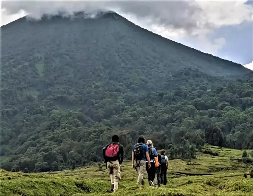 Hiking Mount Bisoke in Volcanoes National Park Rwanda